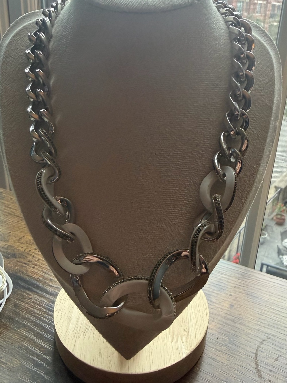 Swarovski Statement Linked Chain Necklace